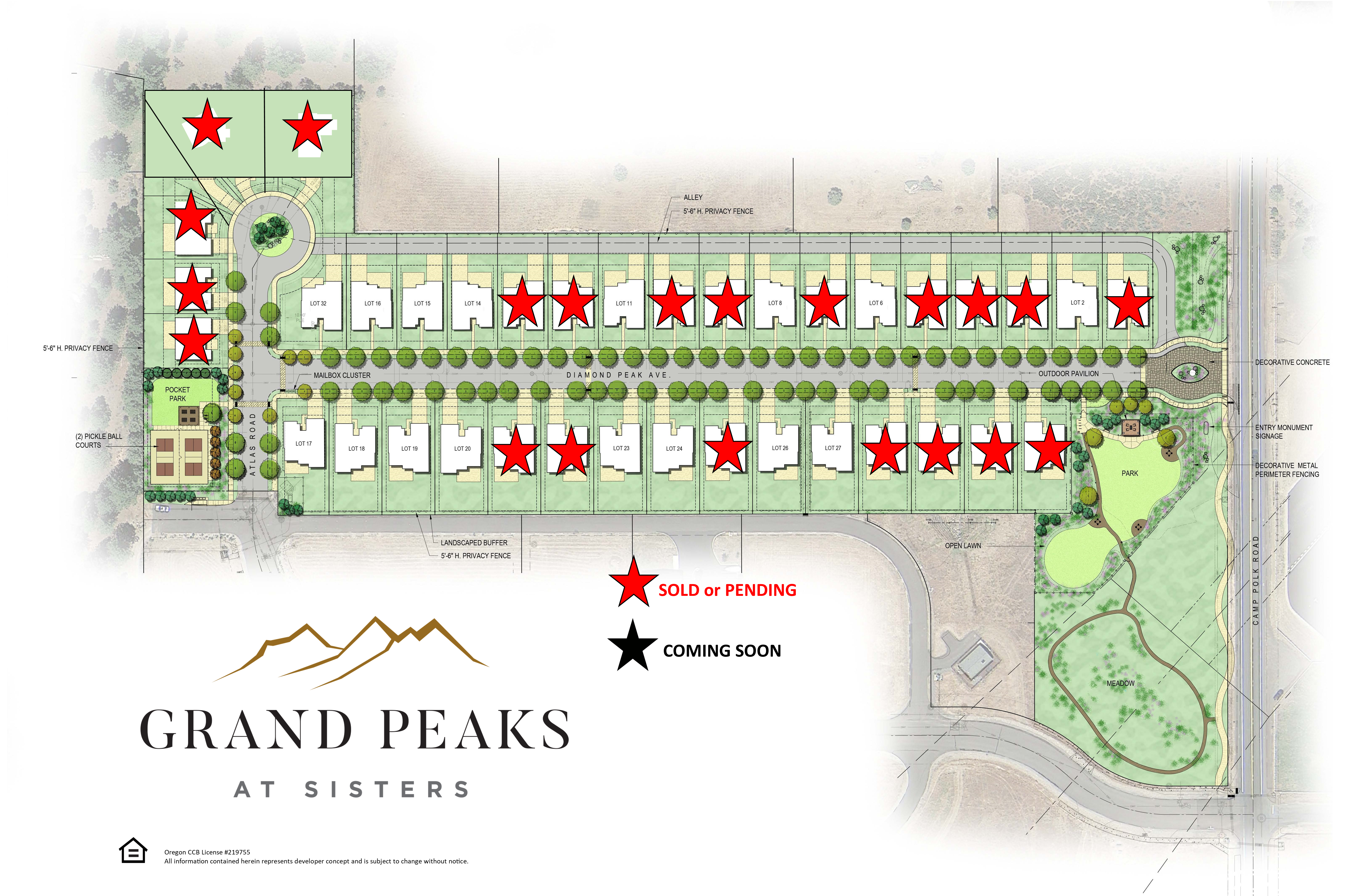 Grand Peaks Development Site Map